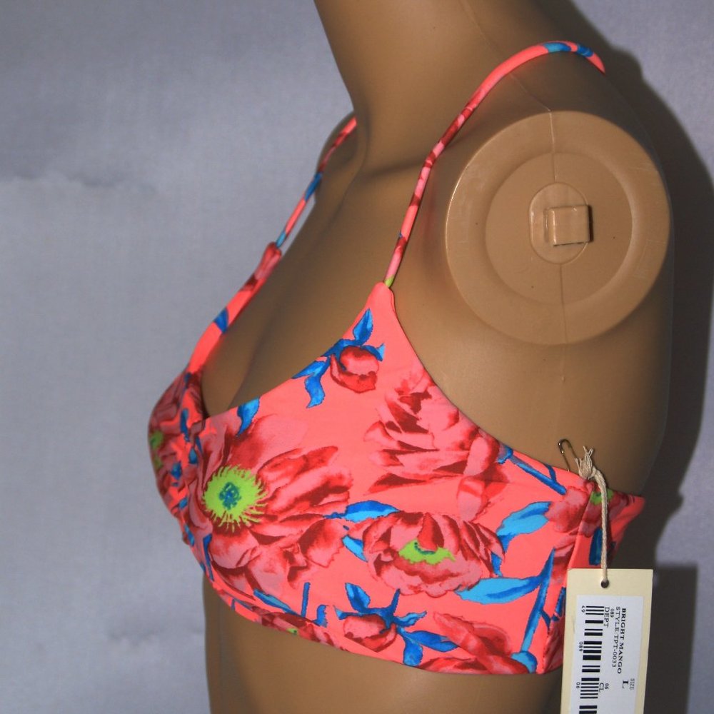 Bright Mango Strappy Bikini Top Tori Praver